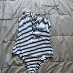 SoDeMel black/white one piece Med swimsuit